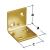 Reinforced angle bracket KS, yellow