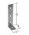 Angle bracket  KL without reinforce