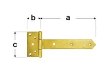 Gate hinge, heavy