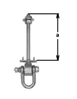Swing hanger "D" type M12x100