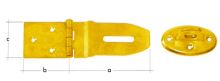 Chest hinge with lock
