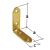 Reinforced angle bracket, yellow