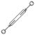 Turnbuckle M16, DIN 1480, oko oko, ZN