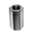 Hexagon coupling nut, white galvanized, DIN 6334