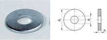 Washer for wood construction M12, white galvanized, DIN 440R