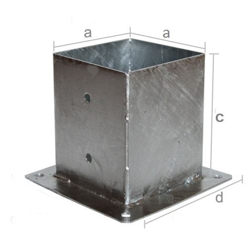 Round bolt down postfoot