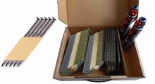 Wire-bound coil nails D34 3.1x90 screw nails with gas