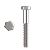 Болт з шестигранною головкою і частковою різьбою DIN 931 М8
