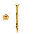 Spanplattenschraube 5mm, Senkkopf, TX25, gelb verzinkt, Teilgewinde