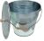 Galvanized bucket with lid 12L